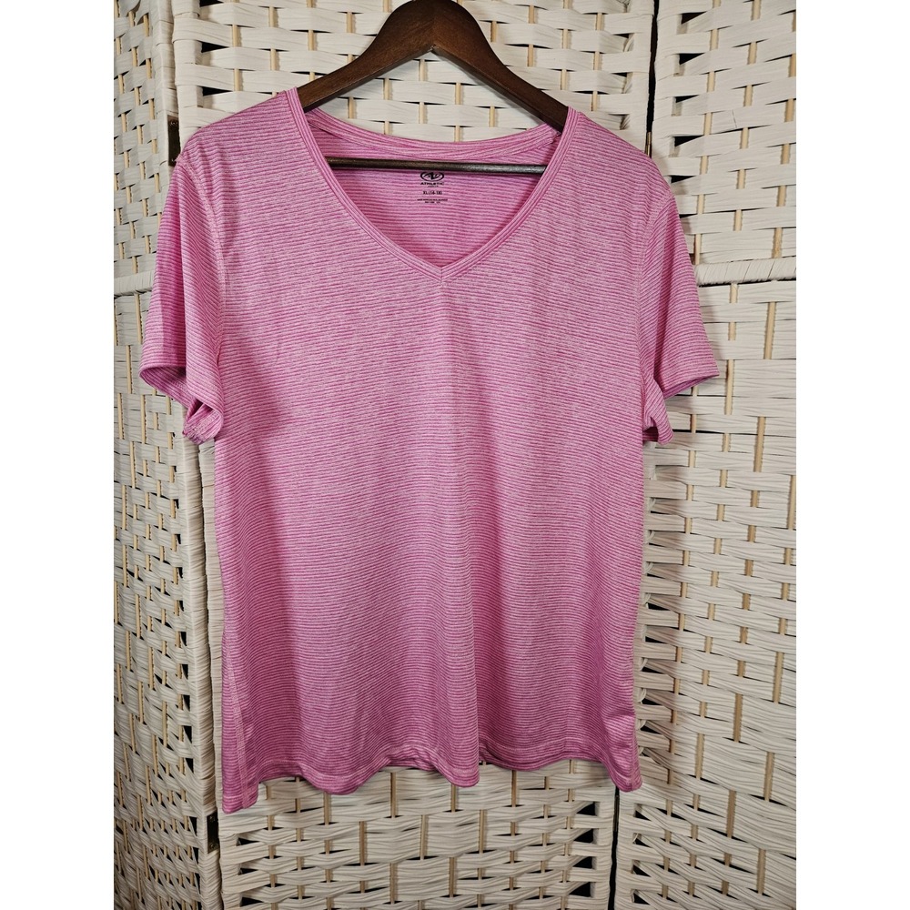 Athletic Works Womens XL Pink Top Workout Sports Yoga Jogging